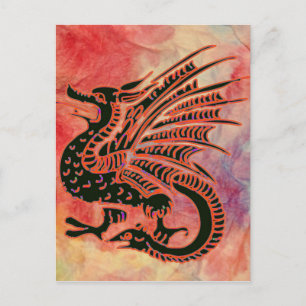 Postal Dragon de Mármol Rosa