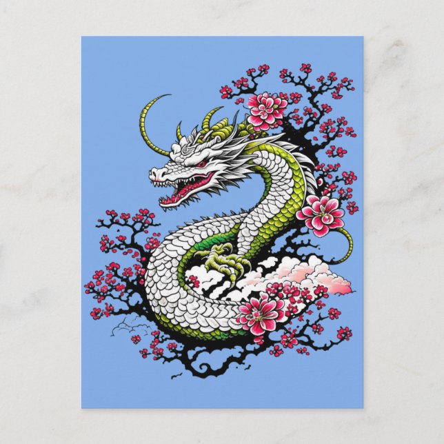Postal Dragón de Sakura (Anverso)