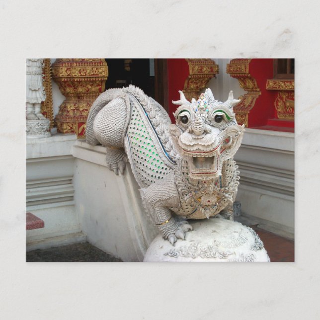 Postal Dragón del templo blanco (Anverso)