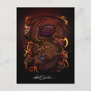 Postal Dragón (Diseño de firma)