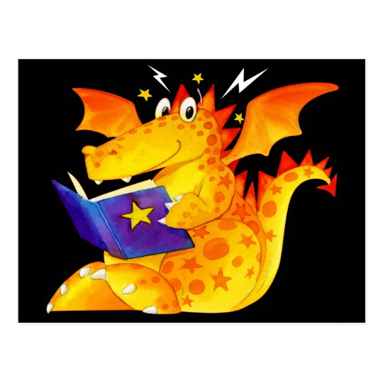 Postal Dragón divertido de Halloween del niño