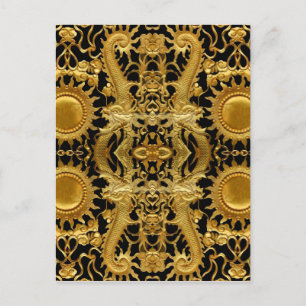 Postal dragón dorado