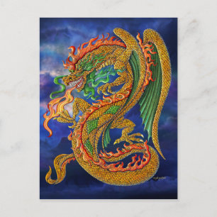 Postal Dragón dorado