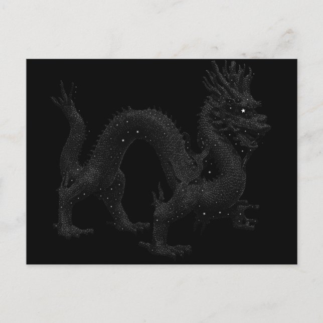 Postal Dragón en las estrellas (Anverso)