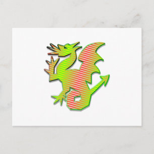 Postal Dragón estilizado