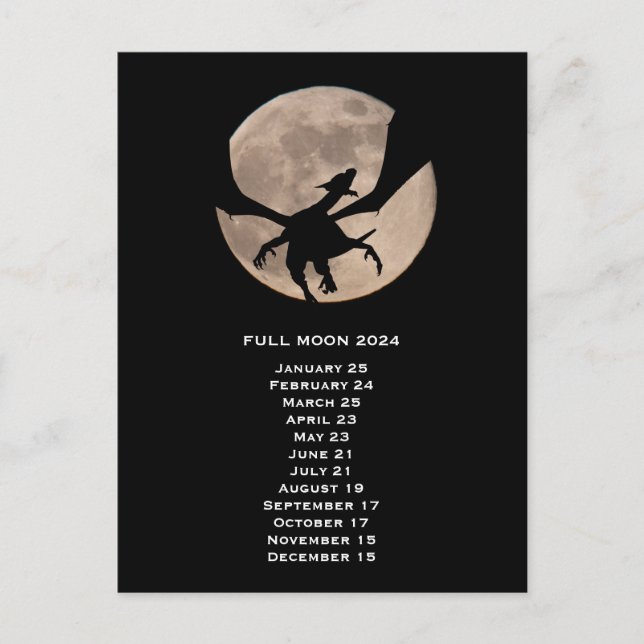 Postal Dragon Full Moon 2024 US Eastern Date (Anverso)