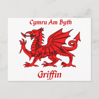 Postal Dragón galés de Griffin