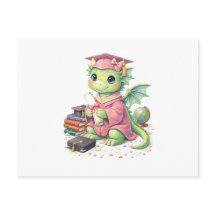 Dragón Graduado Caprichoso con Diploma
