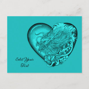 Postal Dragon Heart Tattoo Art