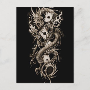 Postal Dragón imperial de la alquimia