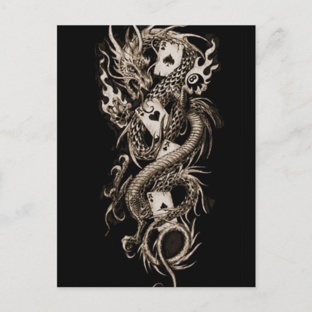 Postal Dragón imperial de la alquimia (Anverso)