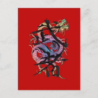 Postal Dragón japonés