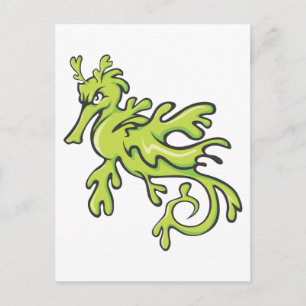 Postal Dragón marino severo y sórdido