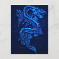 DRAGÓN NEON AZUL JAPONÉS