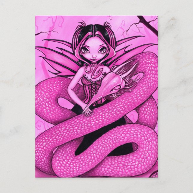 Postal "Dragon Pink Fairy" (Anverso)