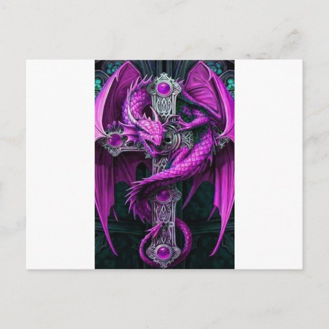 Postal Dragón púrpura (Anverso)