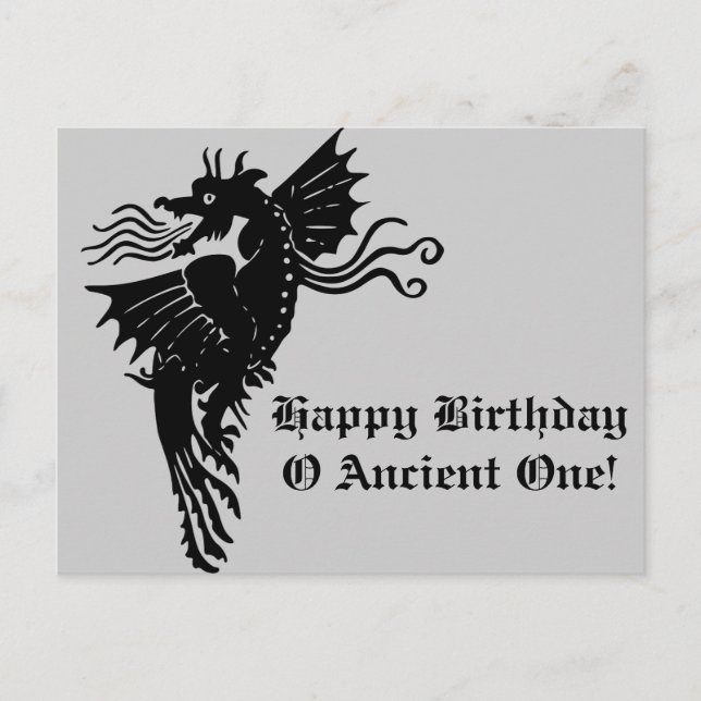 Postal Dragón respirador de incendios (Anverso)