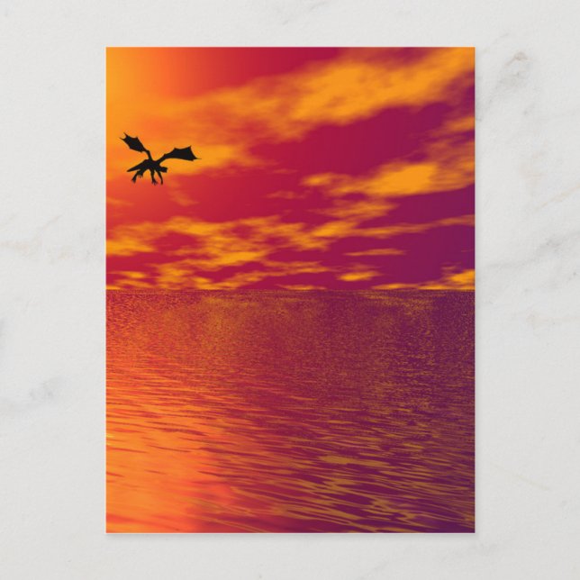 Postal Dragon Sunset (Anverso)