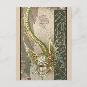 Postal Dragón verde