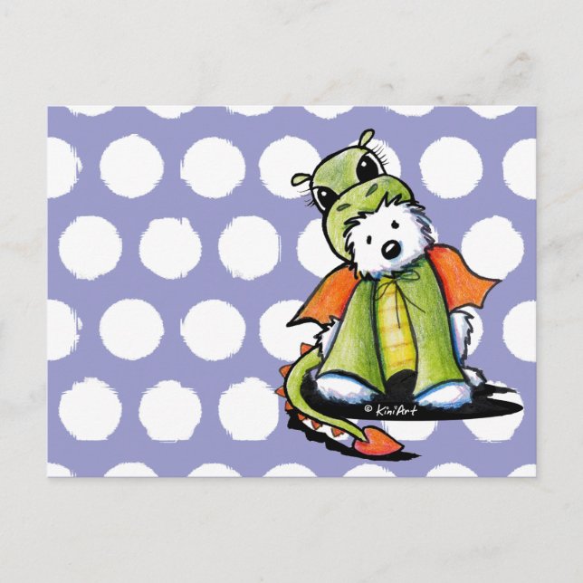 Postal Dragon Westie Terrier (Anverso)