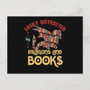 Postal Dragón Y Libros