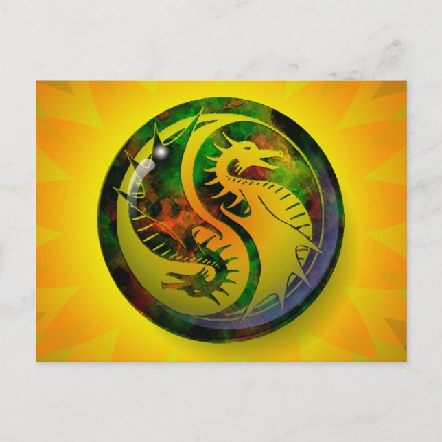 Postal Dragon Yin Yang (Anverso)