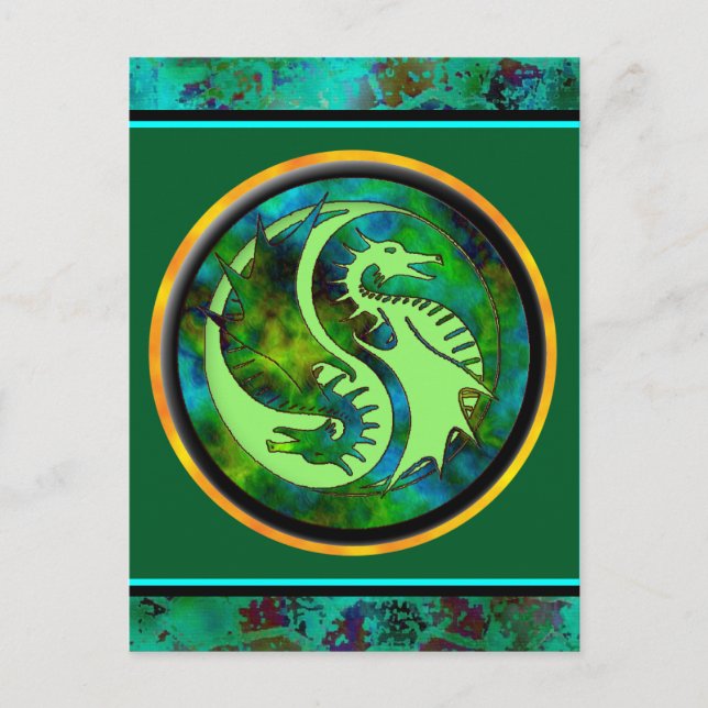 Postal Dragon Yin Yang (Anverso)