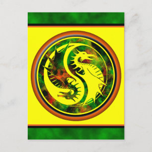 Postal Dragon Yin Yang