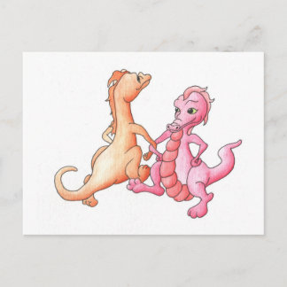 Postal Dragones bailarines