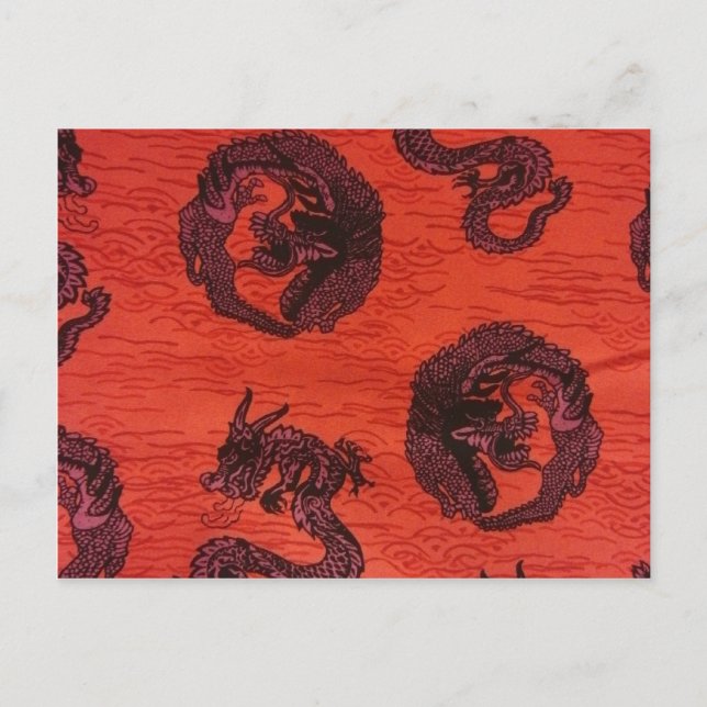 Postal Dragones chinos (Anverso)