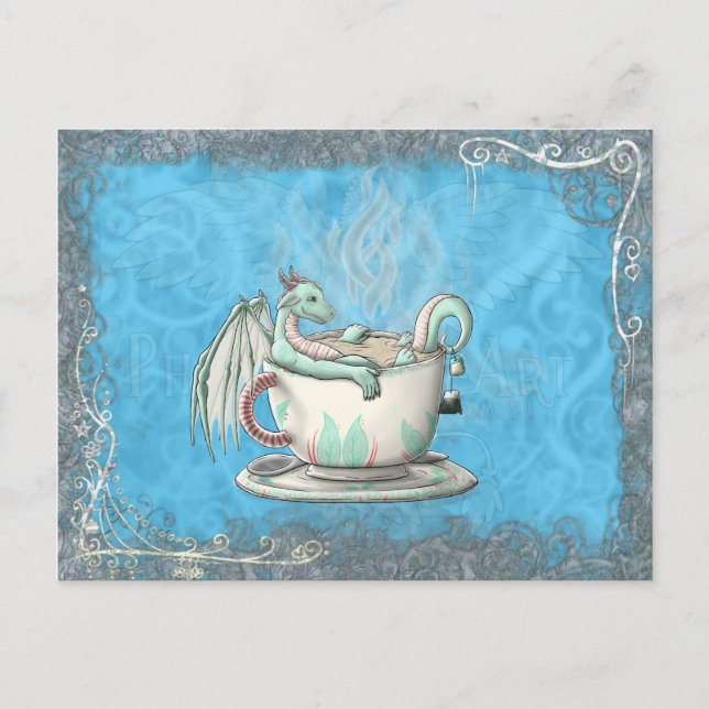 Postal Dragones de la Tea Cup: Peppermint (Anverso)