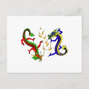 Postal Dragones de lucha
