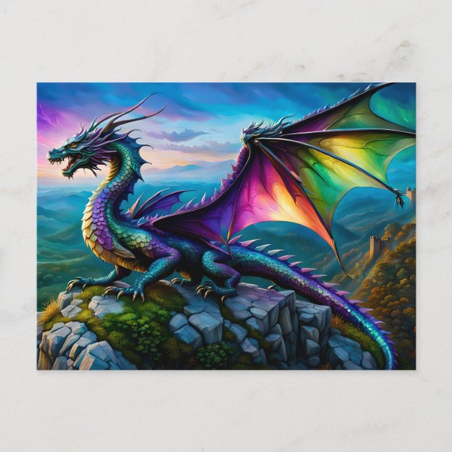 Postal Dragones irlandeses protegen su tierra (Anverso)