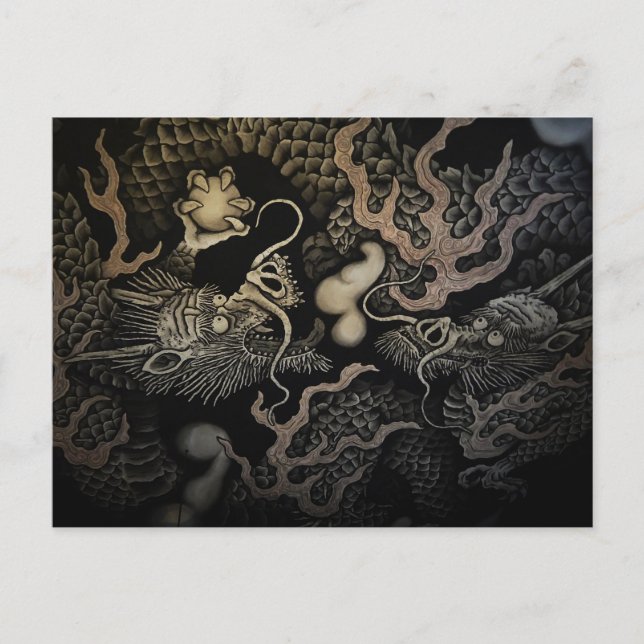 Postal Dragones japoneses (Anverso)