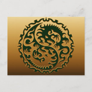Postal Dragones mágicos Yin Yang 3