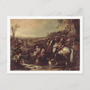 Postal Dragones montados de la casa del rey, 1737 (oi)