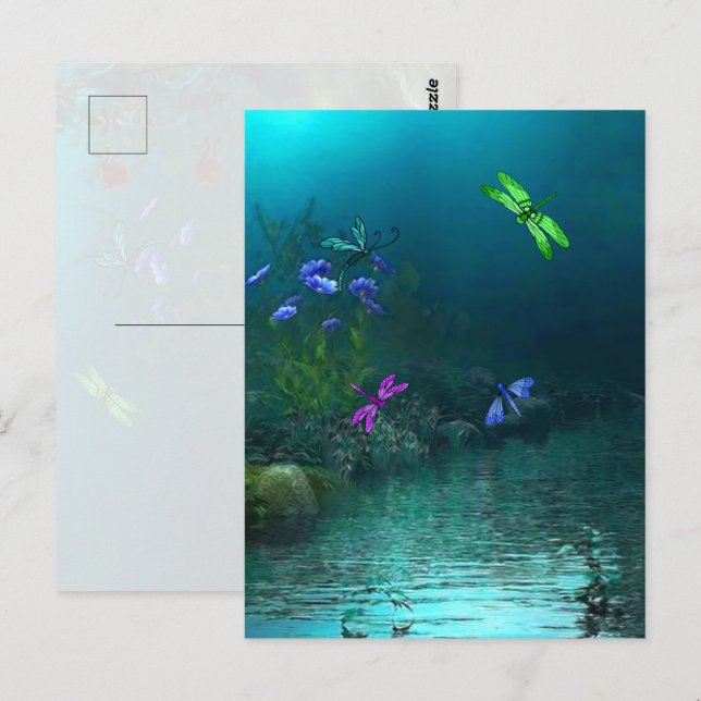 Postal Dragonflies (Anverso / Reverso)