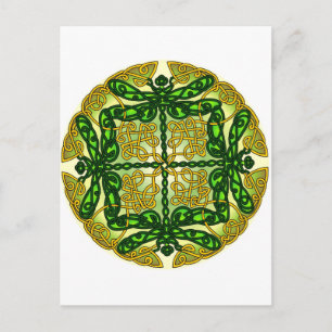 Postal Dragonflies Celtic Green