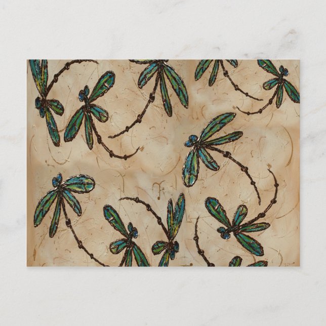Postal Dragonflies Rusam Cream (Anverso)