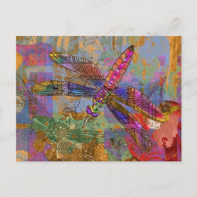 Postal Dragonfly brillante (Anverso)