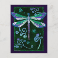 Dragonfly Elegant Jeweld Folk Art