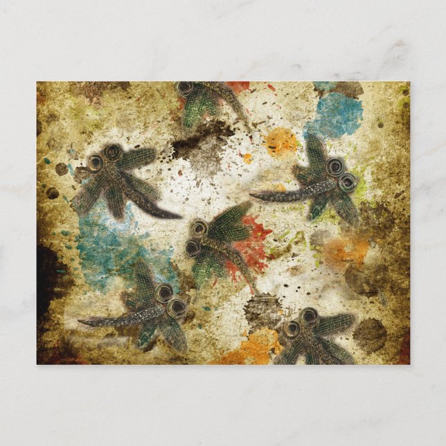 Postal Dragonfly Flit Rushplash (Anverso)