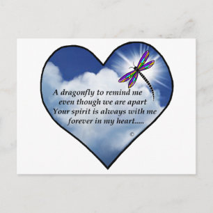 Postal Dragonfly Heart Poem