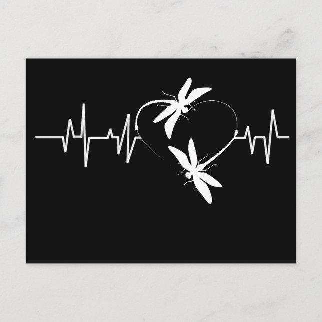 Postal Dragonfly Lover Gift| Famoso ritmo de la libélula (Anverso)