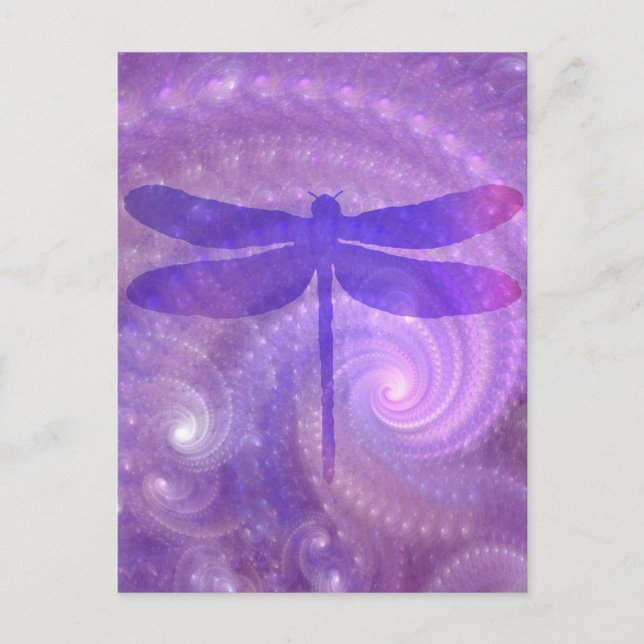 Postal Dragonfly púrpura (Anverso)