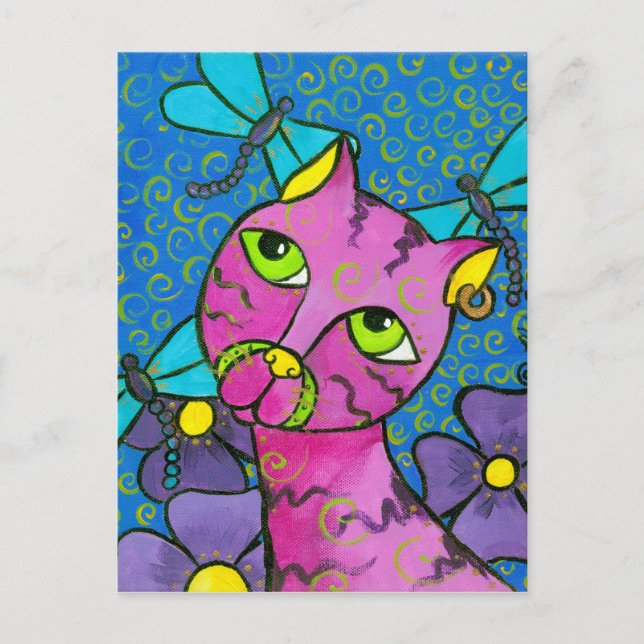 Postal DragonflyCat (Anverso)
