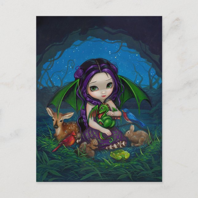 Postal "Dragoning Garden III" (Anverso)