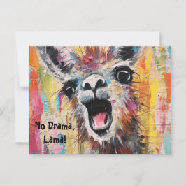 Postal Drama Lama Personalisierbar Funky Hipster Niedlich