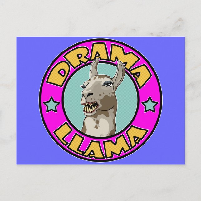 Postal Drama Llama, (Anverso)
