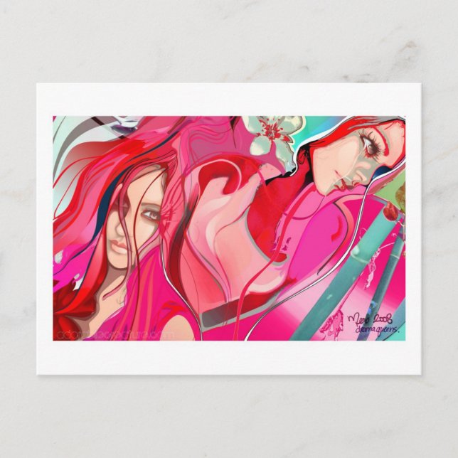 Postal Drama Queens Postcard (Anverso)